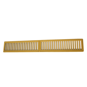 Grelha Reta Alumínio C/Aro 15x100 Dourado