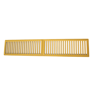Grelha Reta Alumínio C/Aro 20x100 Dourado