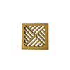 Grelha Reta Alumínio C/Aro 20x20 Dourado