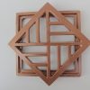 Grelha Reta Alumínio C/Aro 25x25 Cobre - Imagem 4
