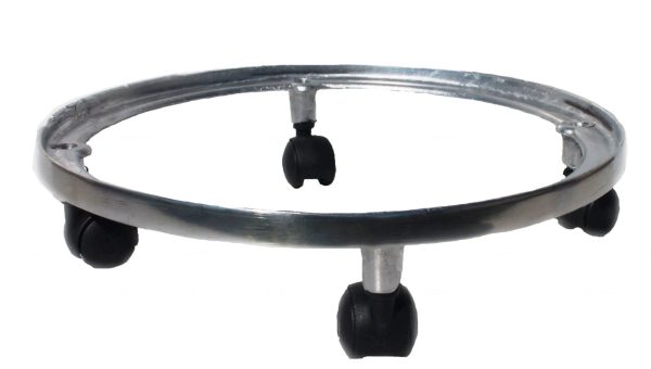 Suporte de gás de cozinha polido com roda
