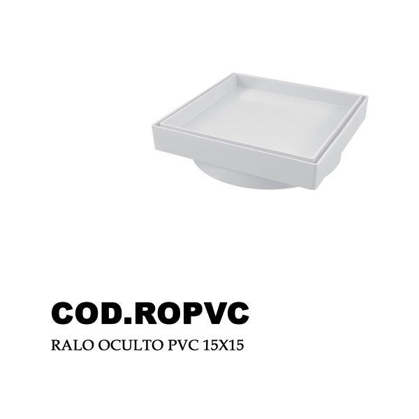 Ralo Oculto Quadrado Pvc